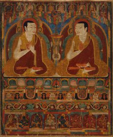 Portrait of Two Taklung Lamas, 13th century. Creator: Anon.