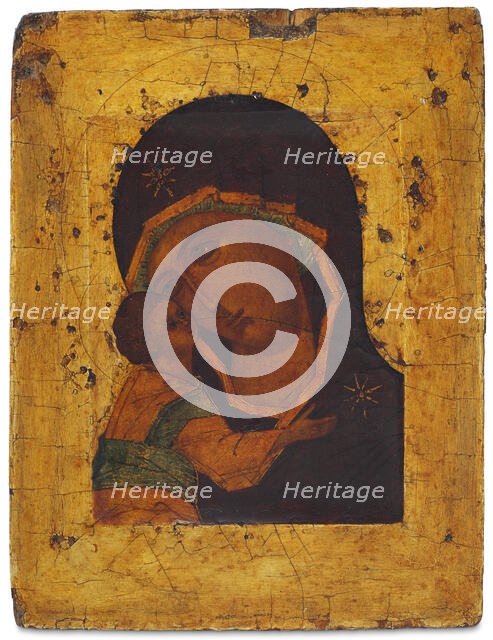 The Virgin of Vladimir, 16th century. Creator: Russian icon.