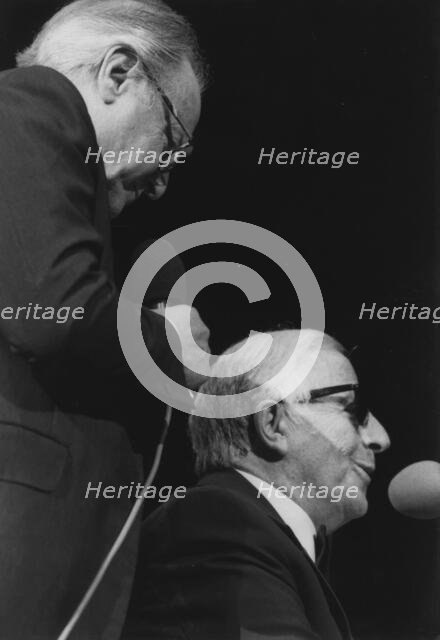 George Shearing, David Jacobs, Barbican, London, 1996. Creator: Brian Foskett.