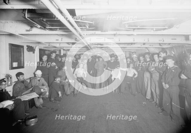 U.S.S. Brooklyn, "time", between 1896 and 1899. Creator: Unknown.