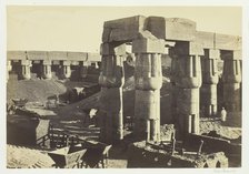 Portion of the Great Temple (The Government Stores), Luxor, 1857. Creator: Francis Frith.