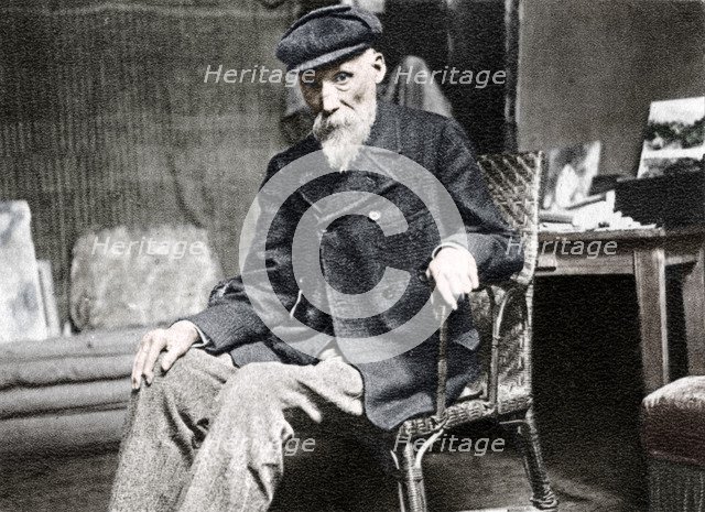 Pierre-Auguste Renoir, French artist, 1917. Artist: Unknown