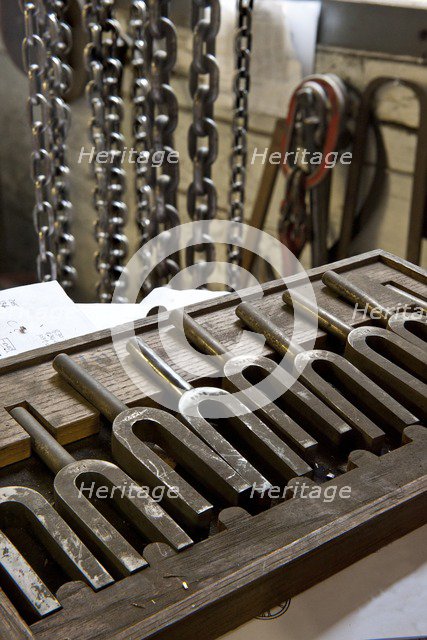 Tuning forks, Whitechapel Bell Foundry, 32-34 Whitechapel Road, Tower Hamlets, London, 2010. Artist: Derek Kendall.