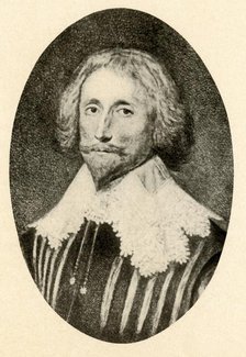 'Portrait of George Sandys, with slashed doublet and Vandyke collar', c1610-1630, (1937). Creator: Unknown.
