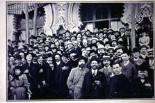 International Congress of the Catalan Language held in Barcelona in 1906, participants at the res…