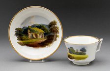 Cup and Saucer, Burslem, c. 1815. Creator: Wedgwood.