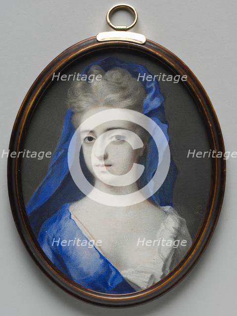 Portrait of a Woman in Blue, c. 1700. Creator: Peter Cross (British, c. 1645-1724).