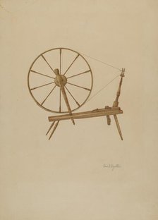 Spinning Wheel, c. 1941. Creator: George V. Vezolles.