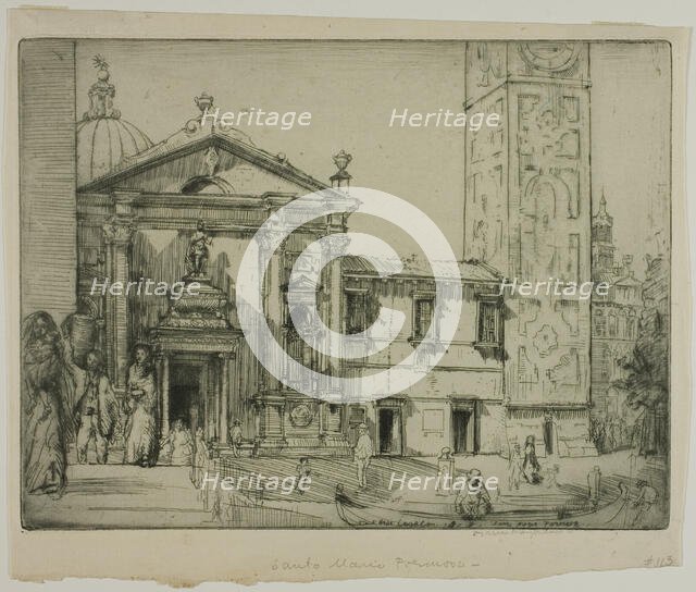 Santa Maria Formosa, Venice, 1909. Creator: Donald Shaw MacLaughlan.