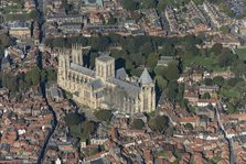 York Minster partly under scaffolding, Cathedral Church of St Peter, York, 2023. Creator: Robyn Andrews.