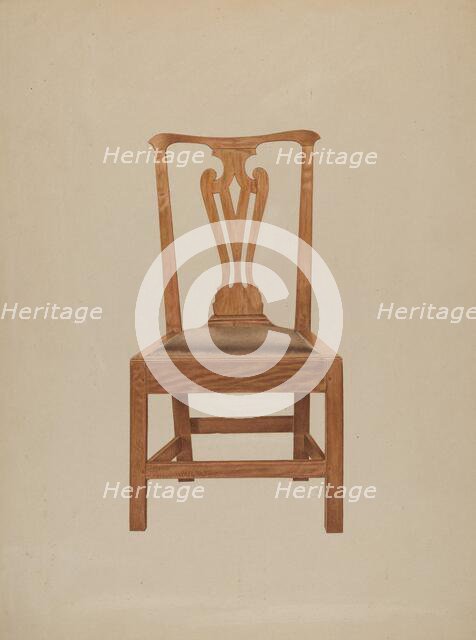 Chair, c. 1938. Creator: Michael Riccitelli.