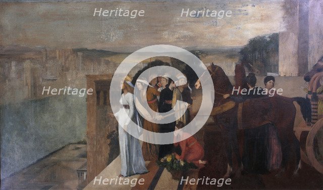 Semiramis Building Babylon, 1861. Artist: Degas, Edgar (1834-1917)