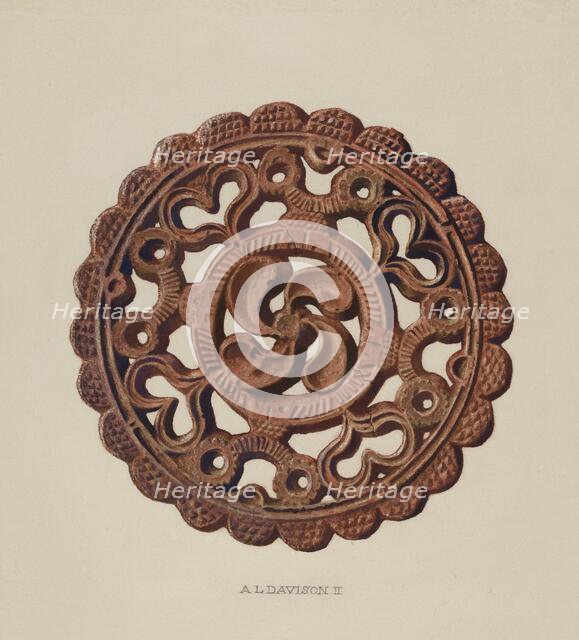 Trivet, 1935/1942. Creator: Austin L. Davison.