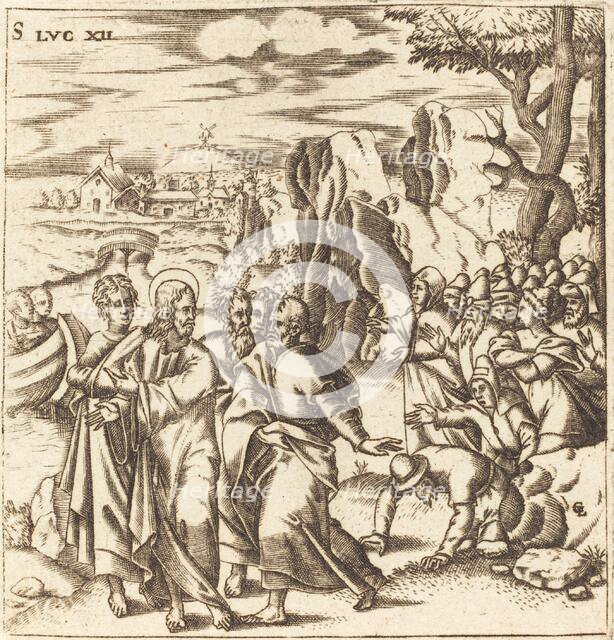 Christ Teaching the Multitude, probably c. 1576/1580. Creator: Leonard Gaultier.