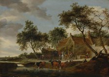 The watering place, 1660. Creator: Salomon Ruysdael.