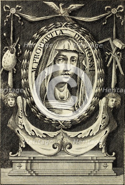 Portrait of Properzia de Rossi (c. 1490-1530). From Vite de' più eccellenti pittori, scultori e arc