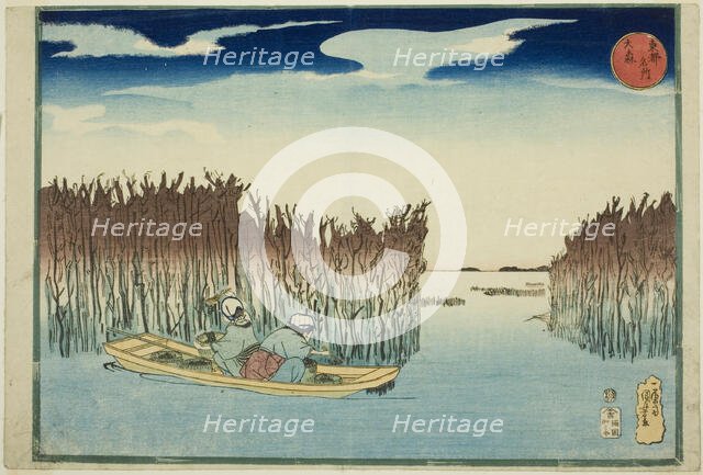 Omori, from the series "Famous Places in the Eastern Capital (Toto meisho)", c. 1832/33. Creator: Utagawa Kuniyoshi.