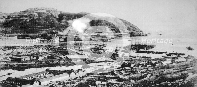 View of Port Arthur, Manchuria, 1904.  Artist: Anon