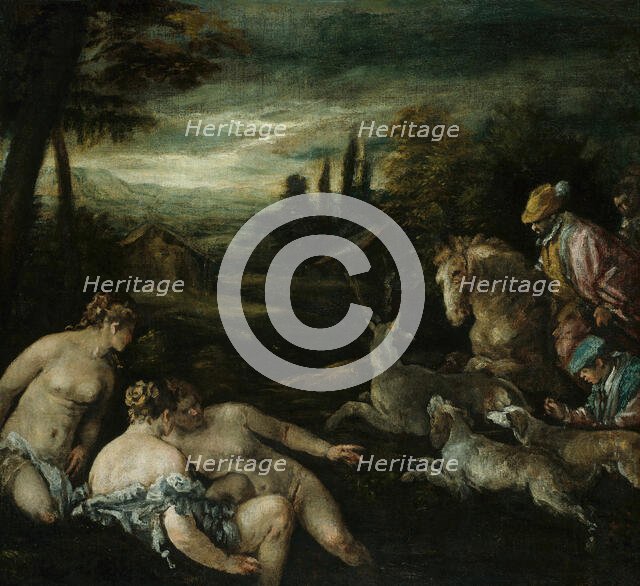 Diana and Actaeon, 1585/92. Creator: Jacopo Bassano il vecchio.