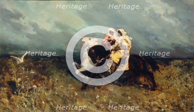 Bedouins. Artist: Kotarbinsky, Vasilii (Wilhelm) Alexandrovich (1849-1921)