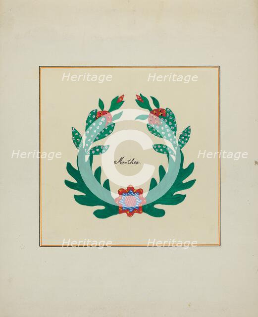 Pieced Autograph Quilt (1 Piece), c. 1936. Creators: Cornelius Christoffels, Margaret Linsley.