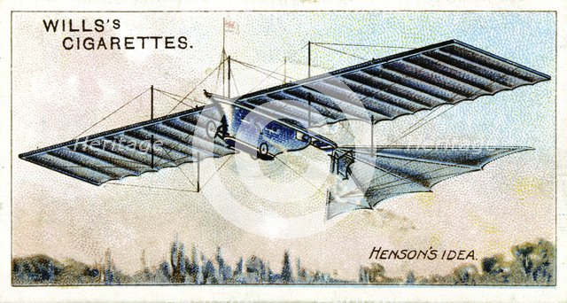 William Henson's 'Aerial Steam Carriage' of 1843 (1910). Artist: Unknown