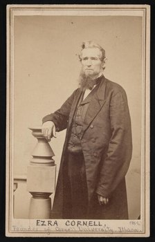 Portrait of Ezra Cornell (1807-1874), 1869. Creator: Tolles & Seely.
