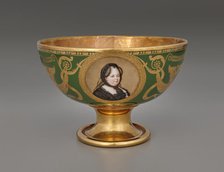Bowl (Jatte À Fruits Hémisphérique) With Portraits Of Catherine The Great Of Russia (1729..., 1812. Creator: Unknown.