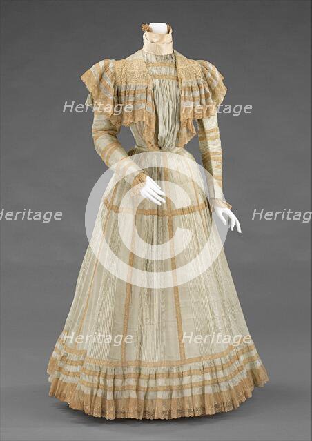 Afternoon dress, French, ca. 1900. Creator: Jeanne Hallee.
