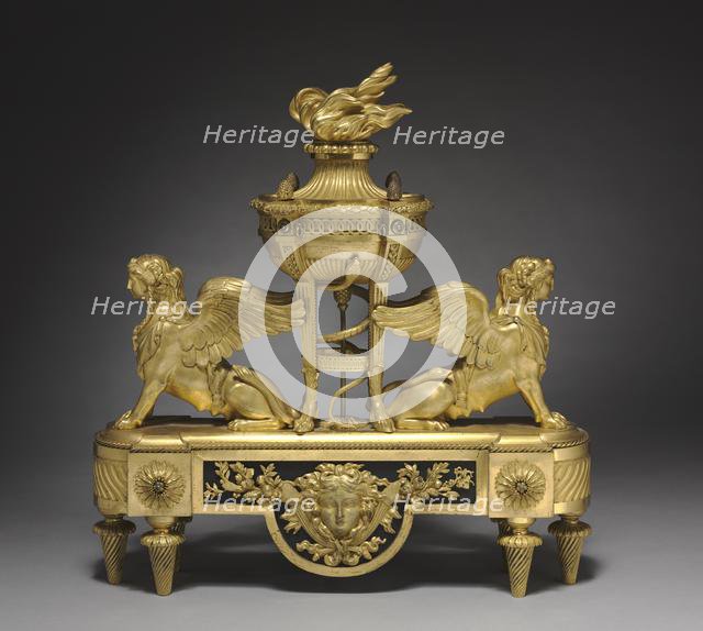 Andiron (Chenet), c. 1785. Creator: Unknown.