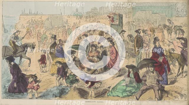 Ramsgate Sands, 1870. Creator: Joseph Swain.