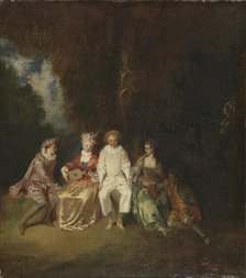Pierrot Content, 1712. Creator: Jean-Antoine Watteau.
