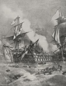 Battle of Trafalgar, October 21, 1805, (1898).  Creator: Unknown.