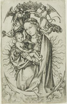 The Madonna on the Crescent Crowned by Two Angels, 1470–75. Creator: Martin Schongauer.