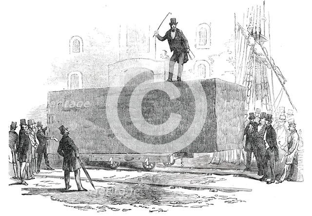 Large Log of Honduras Mahogany, sold at Birkenhead, 1850. Creator: Unknown.