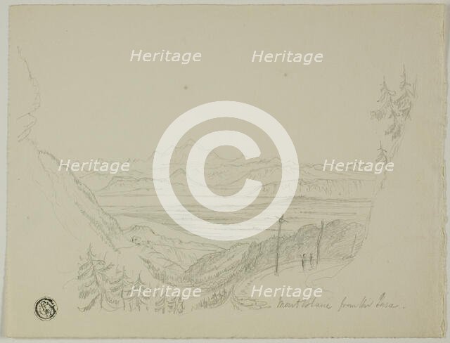 Mont Blanc from the Jura, n.d. Creator: Unknown.