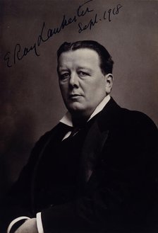 Sir Edwin Ray Lankester, 1918. Creator: Elliott & Fry.
