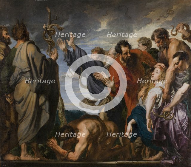 The Brazen Serpent. Artist: Dyck, Sir Anthony van (1599-1641)