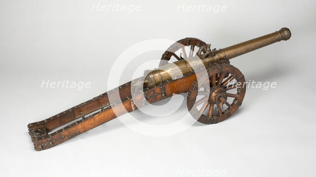 Model Field Cannon with Carriage, Austria, late 17th century. Creator: Unknown.