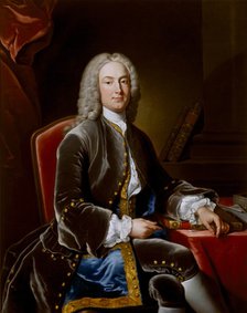 William Murray, Earl of Mansfield, British lawyer, politician and judge, c1738. Artists: Jean Baptiste van Loo, John Giles Eccardt.