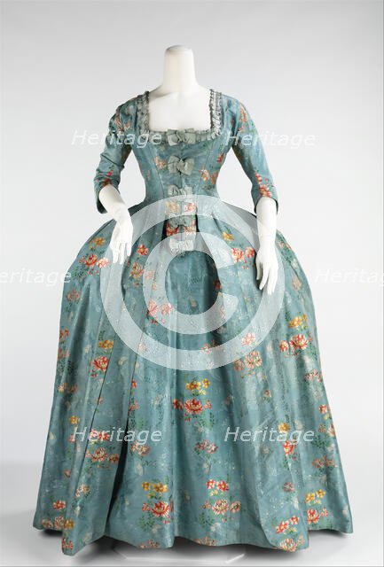 Robe à la Française, French, 1760-70. Creator: Unknown.