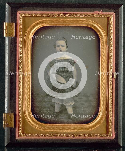 Child with Drum, 1850s. Creator: Unidentified Photographer.