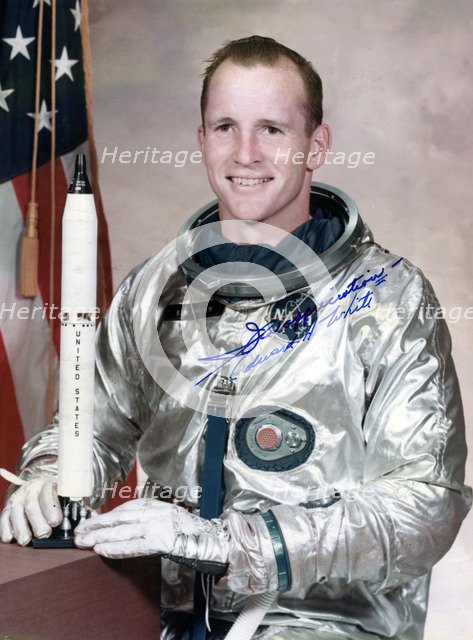 Edward Higgins White II (1930-1967), American astronaut, 1960s. Artist: Unknown