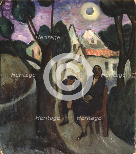 The Solar Eclipse, 1910s. Artist: Verefkin, Marianne, von (1860-1938)