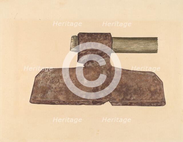 Broad Axe, c. 1939. Creator: Paul Poffinbarger.