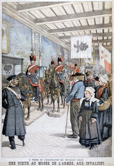 A visit to the Army Museum by the war veterans, 1903. Artist: Unknown