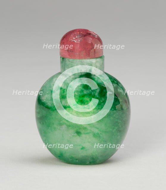 Spade-Shaped Snuff Bottle, Qing dynasty (1644-1911), 1800-1900. Creator: Unknown.