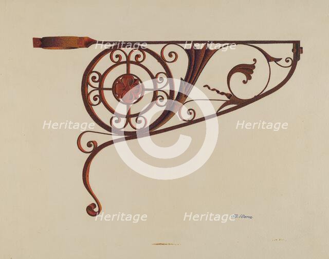 Bracket, c. 1940. Creator: Alvin J. Doria.