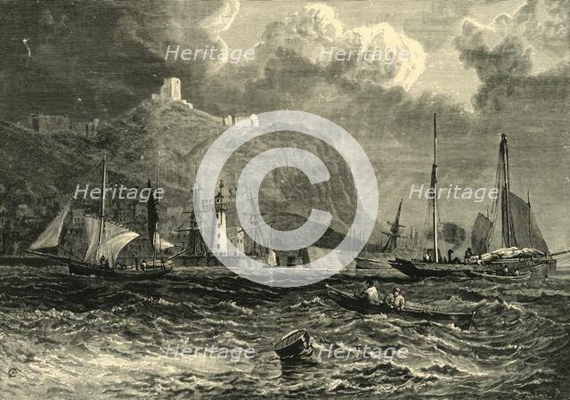 'Scarborough Castle, from the Sea', 1898. Creator: Unknown.