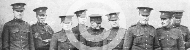 A group of Canadian soldiers, 1914. Artist: Unknown